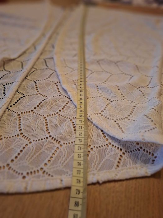 H&M Narzutka sweter jak koronka roz 36 kremowa