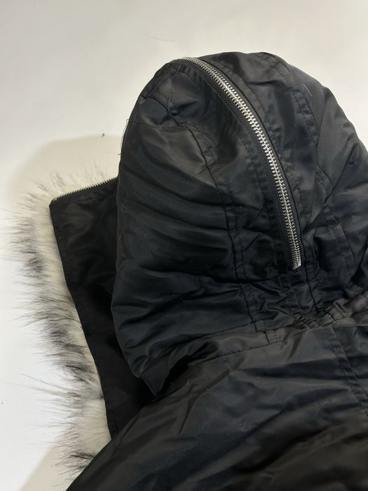 ДУТИЙ БОМБЕР С МЕХОМ дутый черный пуховик мех капишон opium archive MA