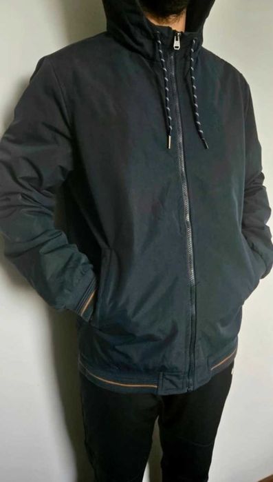 Granatowa kurtka bomberka z kapturem – Tiffosi – M