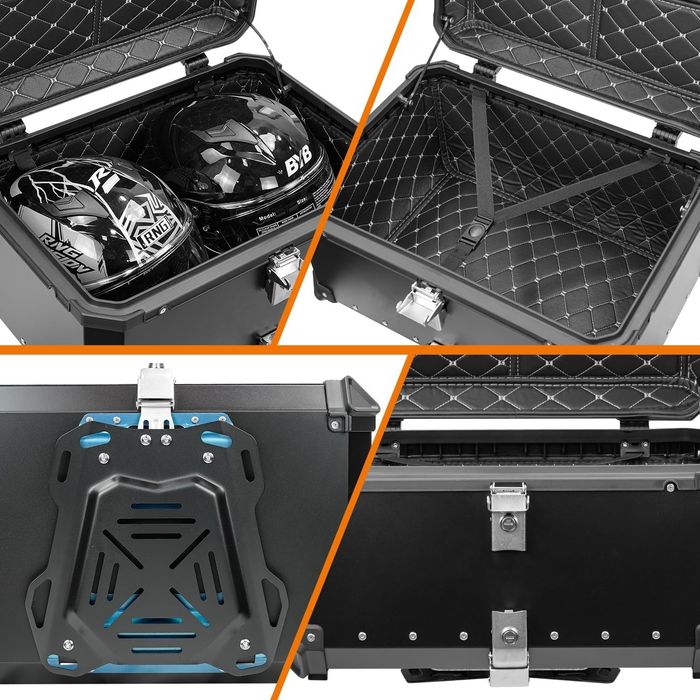 Top case 45L/ 55L/ 65L capacidade - alumínio