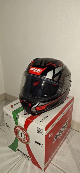 Capacete Nolan N87  (tamanho S) c/ intercomunicador Bluetooth