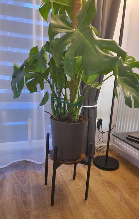Kwietnik Loft Inspired 41 cm metal drewno industrial