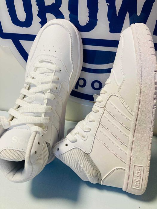 Adidas Hoops Mid GW0401 białe sneakersy   38