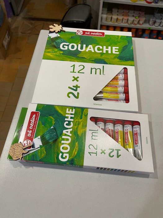 Набори та поштучно гуашеві фарби