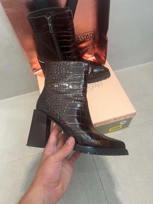 Buty Botki Sztybety na platformie Cesare Gaspari | 38 EU