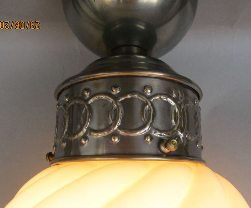 Stary, mosiężny lampion / ampla / plafon /mały żyrandol.