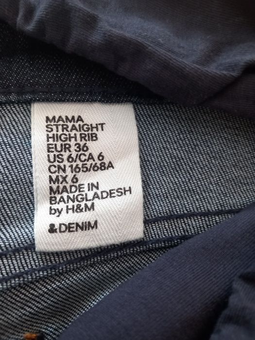 Spodnie ciążowe H&M jeansy - rozmiar 36
