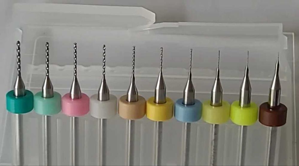 Сверла. 10 шт. От 0.1 до 1 мм.