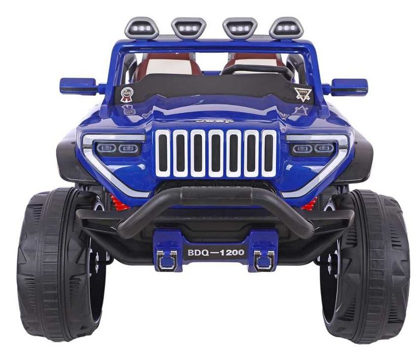 Auto na akumulator Terenowe MEGA 2 silniki 45 W 12 volt Skóra, LED
