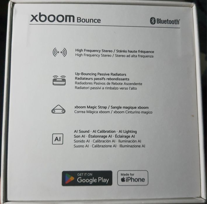 Coluna Bluetooth LG XBoom Bounce  by Will.i.am_NOVA_C FACT_3Ano Garant
