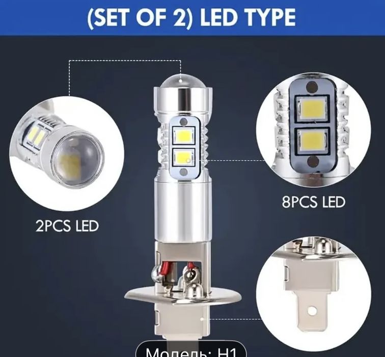 Нові Лед лампи H1