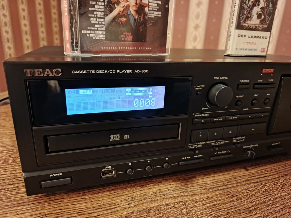 TEAC AD-850. Deck, CD, USB. Jak nowy.