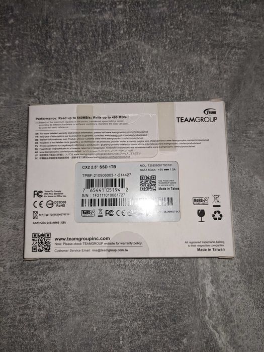 Dysk SSD Team Group CX2 1TB 2.5" SATA