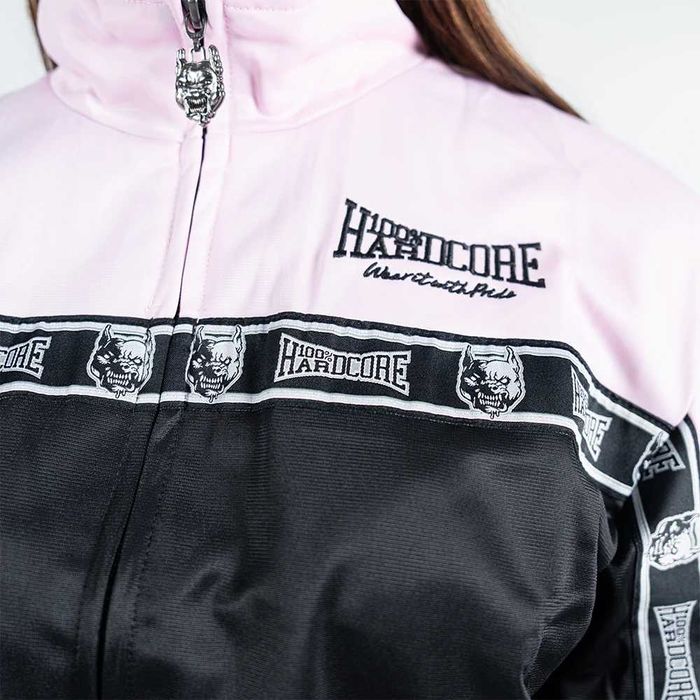 Track Jacket 100% Hardcore „Essential” – Baby Pink