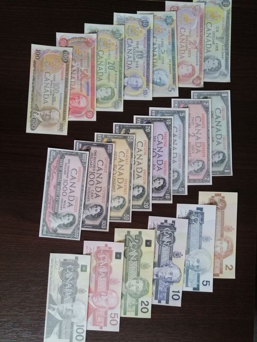 Banknoty Kanada Meksyk Chiny kopie.