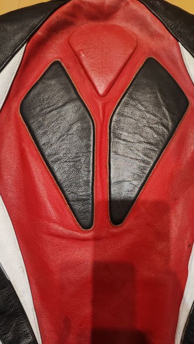 Мотокуртка кожаная с защитой,probiker,мотозахист, шкіряна,красная,