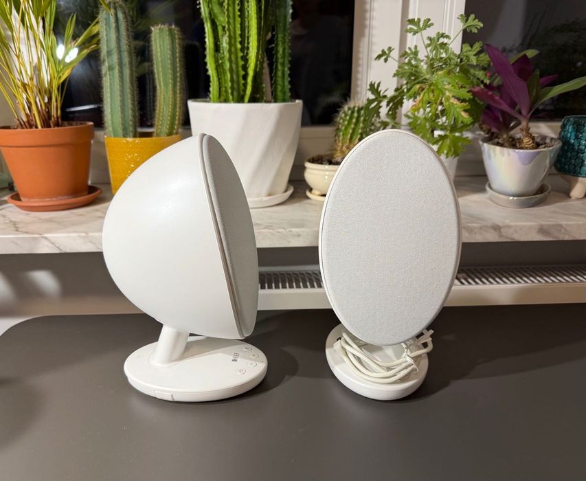 Głośniki KEF Egg białe – super dźwięk, Uni-Q, DAC