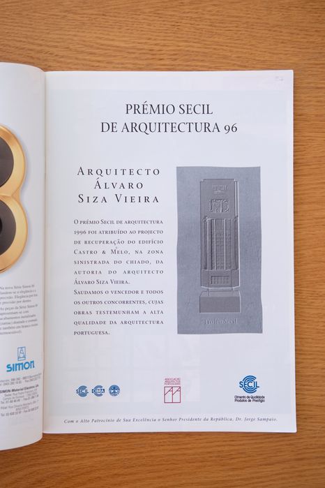 Revista Arquitectos - Álvaro Siza, Prémio Valmor 1996