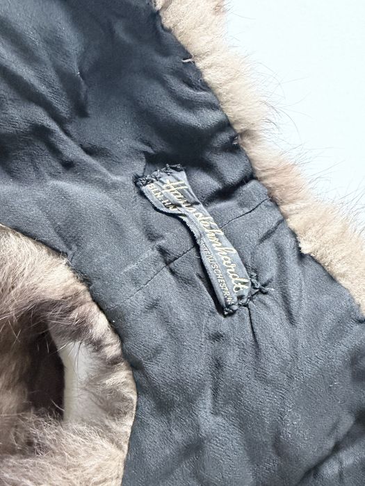 Kołnierz lis naturalny szal True Vintage Mid Century Glamour animal scarf 40s 50s kołnierz