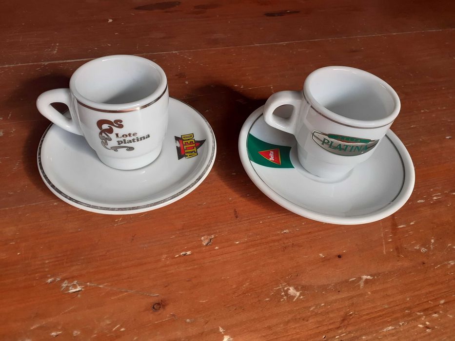 Chávenas de café Delta - Platina
