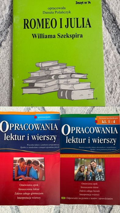 Opraciwania/ lektury