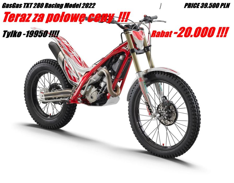 Gas Gas TXT GasGas TXT Racing 280 2022 MY22 Trial WYPRZEDAŻ-OSTANI-RABAT 20 TYŚ !!