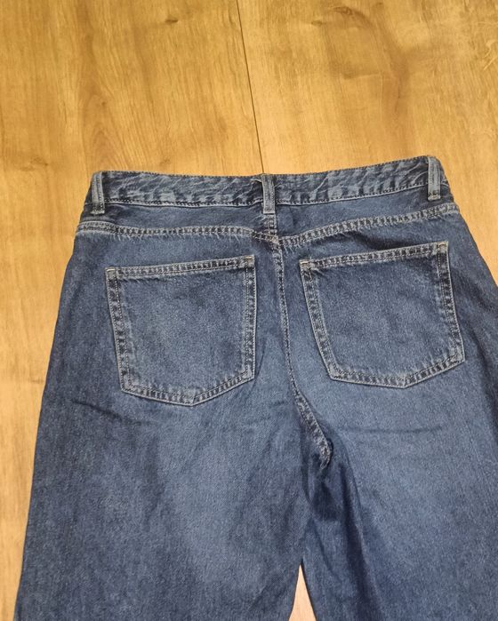 Jeansy wide leg wysoki stan
