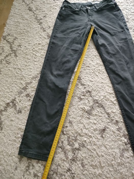 Jeansy czarne regular waist prosta nogawka