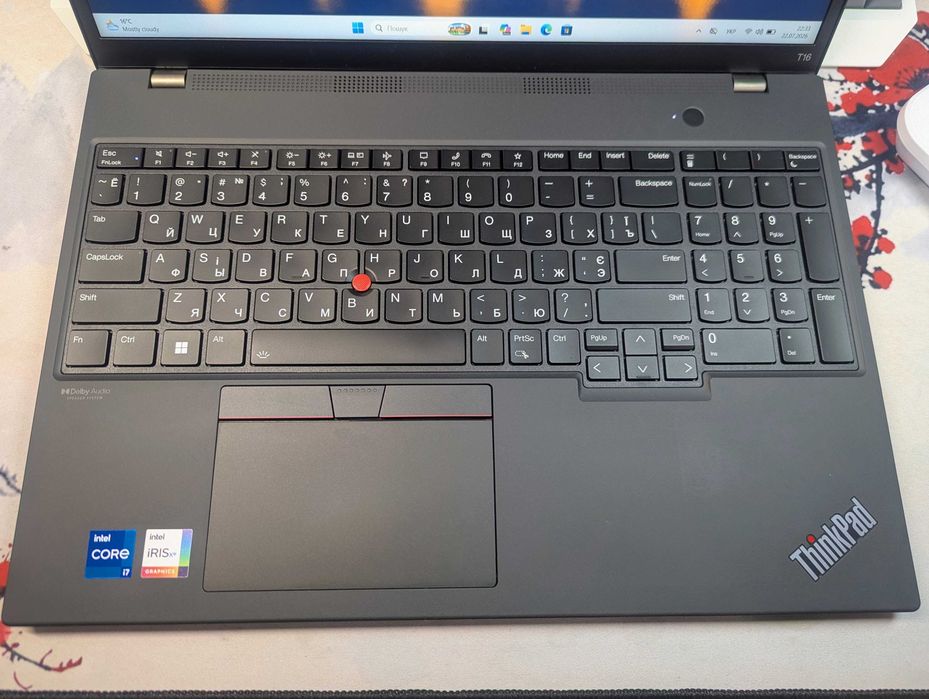 Lenovo ThinkPad T16 Gen 1 \16 (WUXGA 1920 x 1200) \Intel i7 1260P \24 GB DDR4 \512 GB \Відмінний стан