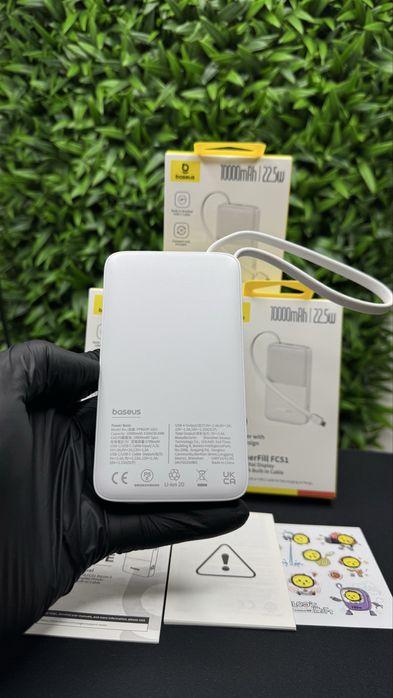 Стильний маленький павербанк Базеус Bipow2 energifill FC51 Baseus