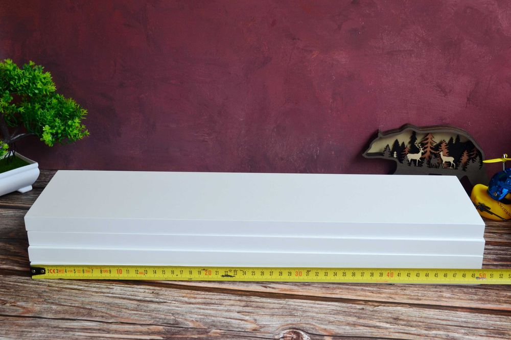 Біла полиця, белая полка на стену, полка для квітів і вазонів: 210 грн ...