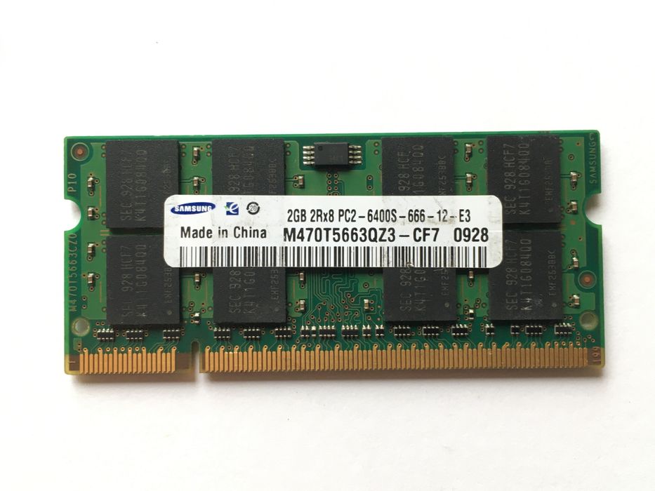 Оперативна пам'ять для ноутбука SODIMM DDR2 2GB