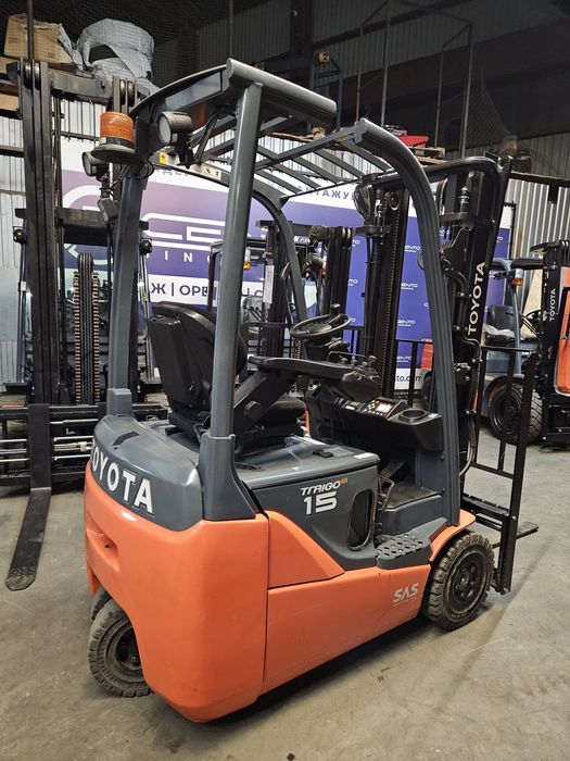 Навантажувач Toyota 1,5 т з Li-ion АКБ. Вилочный электропогрузчик