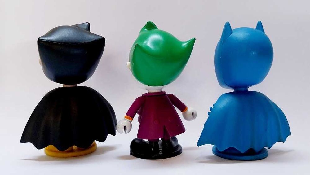 Bonecos Robin, Joker e Batman em pvc