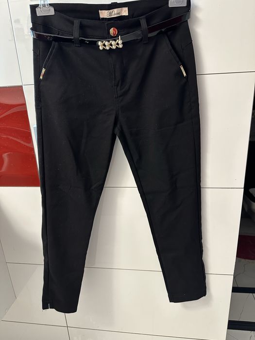 Spodnie eleganckie mSara czarne rS, 28