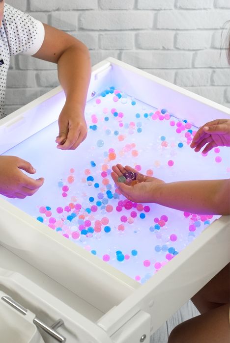 Детский световой столик песочница лего стульчик монтессорі  дитячий