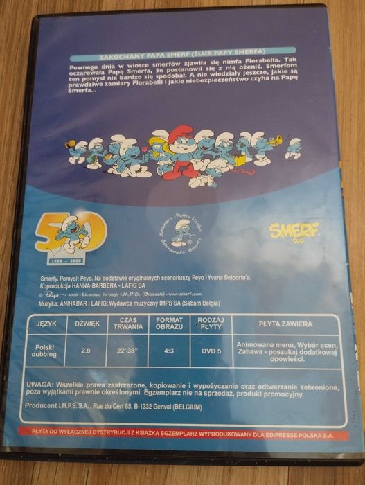Płyta ze smerfami