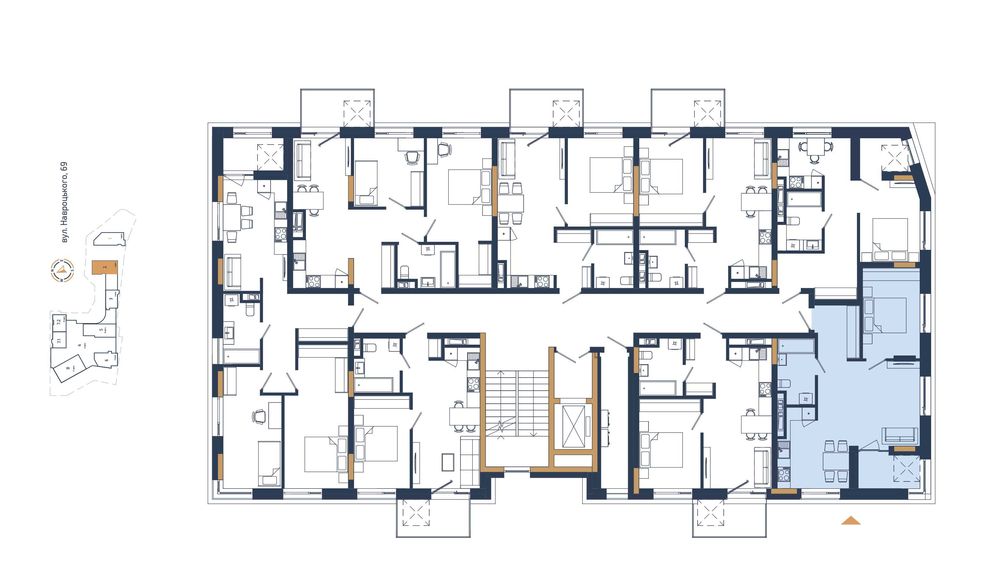 1-кімнатна квартира за адресою вул. Навроцького (площа 53,3 м²) - Atlanta.ua - фото 7