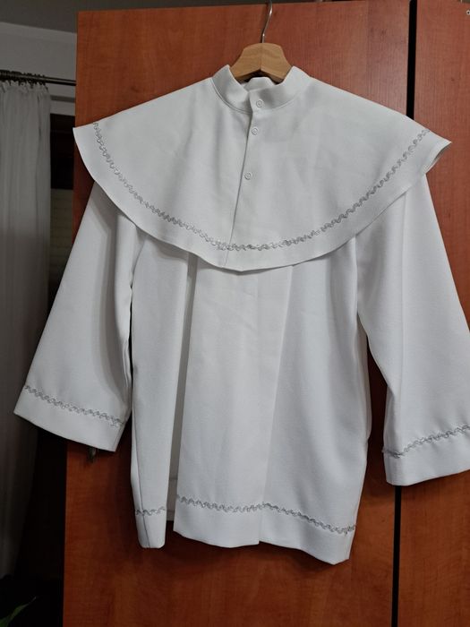 Alba chłopięca z komżą srebrna rozm 134-146