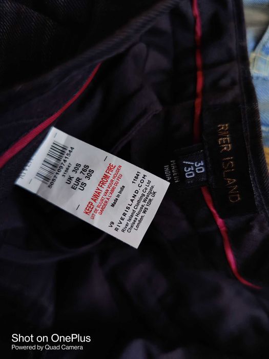 Джинсы брюки чиносы River Island United Kingdom W30 stretch.