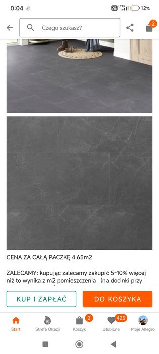 Panele winylowe LVT Firenze Marmo Scuro Dryback 2.5mm (Lamett) – nowe