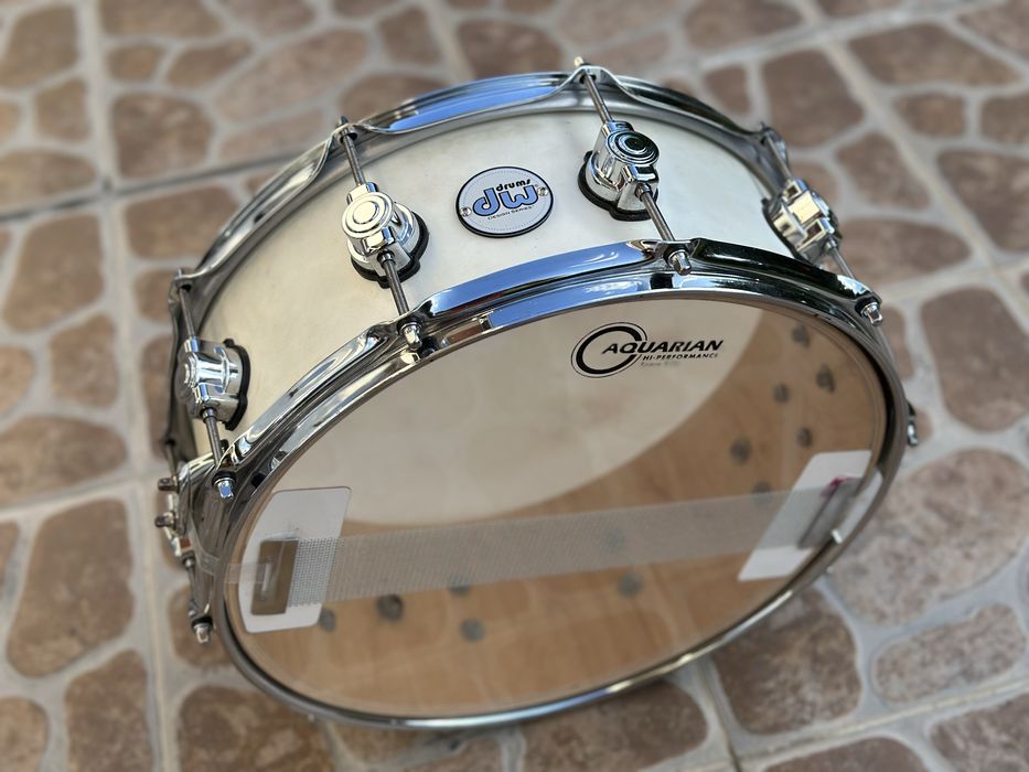 ++ Werbel DW Design 14x5.5 Maple Klon - SATIN WHITE - Perkusja ++