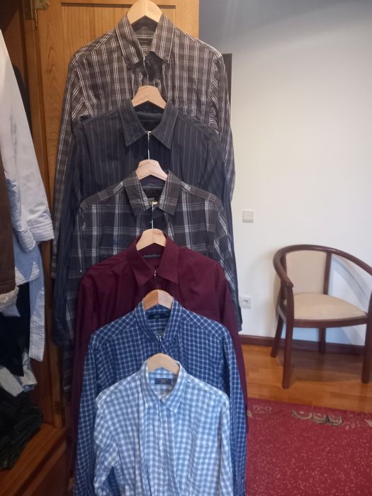 Camisas de homem, de manga comprida