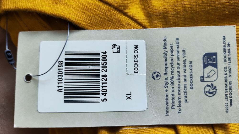 Dockers od Levi's żółty t-shirt rozm XL