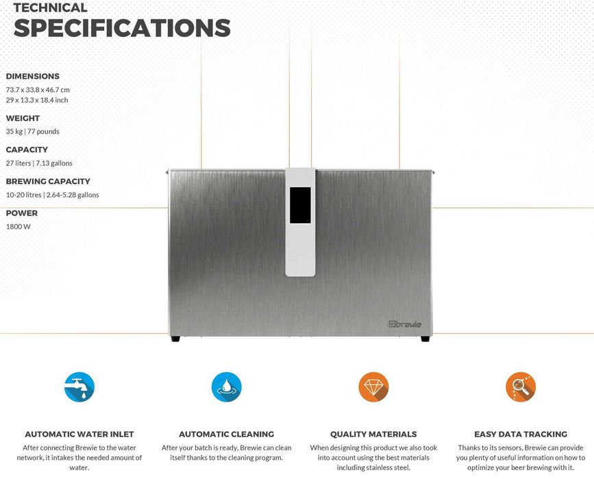 Máquina de fazer Cerveja 20 litros de Capacidade