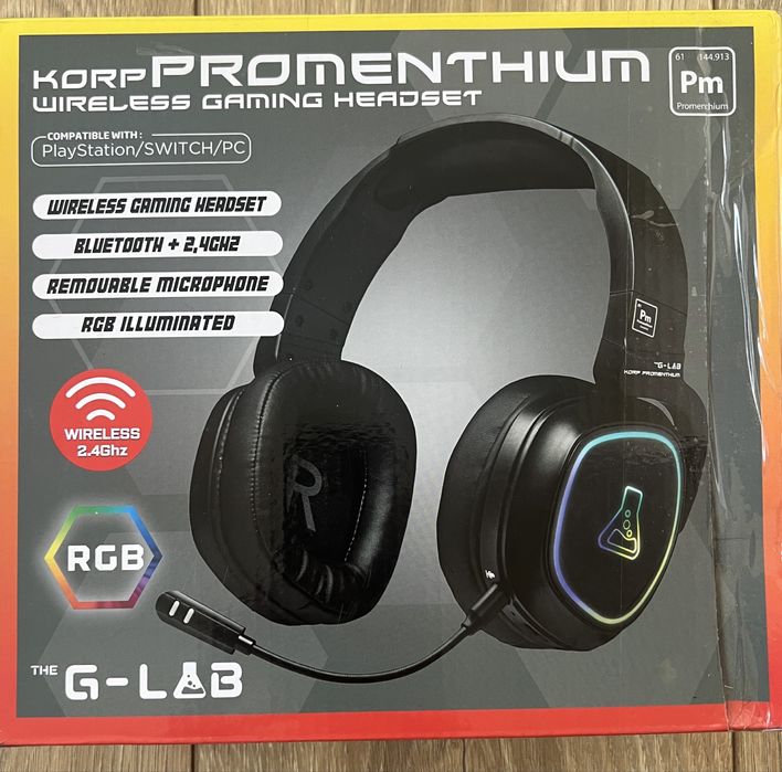 Słuchawki bezprzewodowe nauszne GAMINGOWE G-Lab Korp G-Lab KORP-PROMENTHIUM