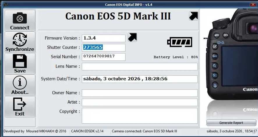 Canon 5d Mark III z obiektywem 50mm f/1.8 STM