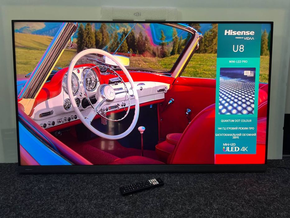 Телевізор Hisense 55U8KQ 55” QLED/4K Smart TV/144гц/ Гарантія