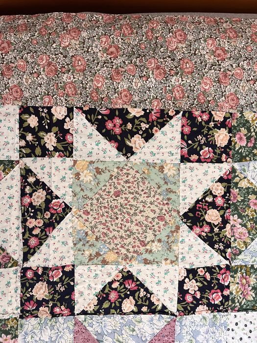 Colcha em patchwork cama casal