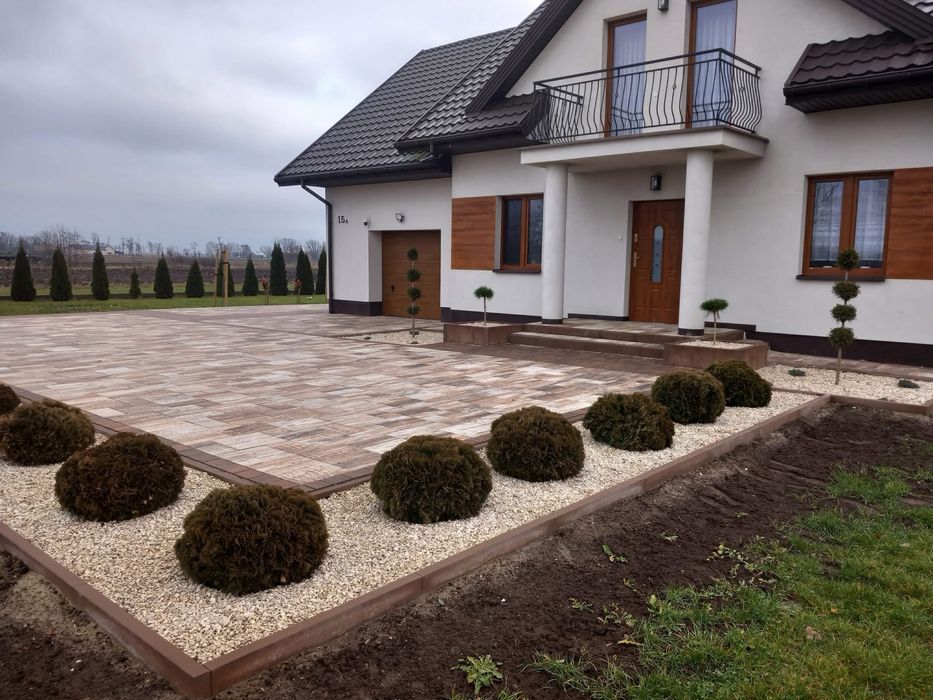 Układanie kostki brukowej . Projekty !!!